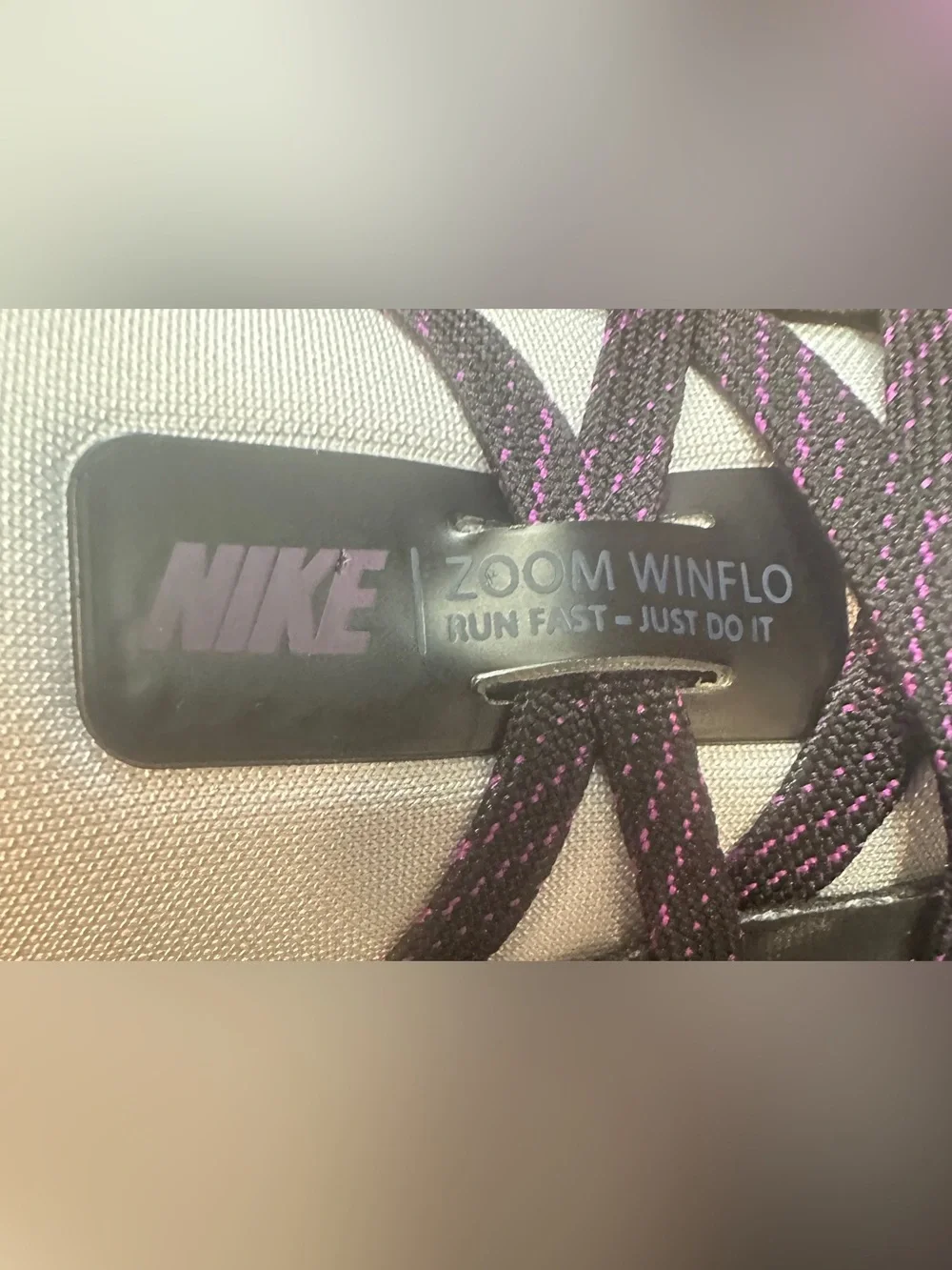 Nike Zoom Winflo 6 Black, White, & Purple Running Shoes Women’s Size 10